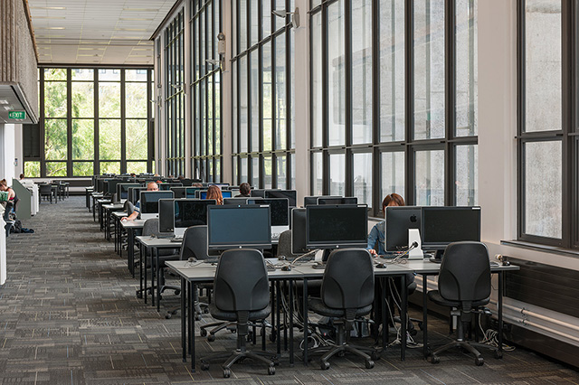 James Hight Library. Fitout sub contracting to Hawkins Construction