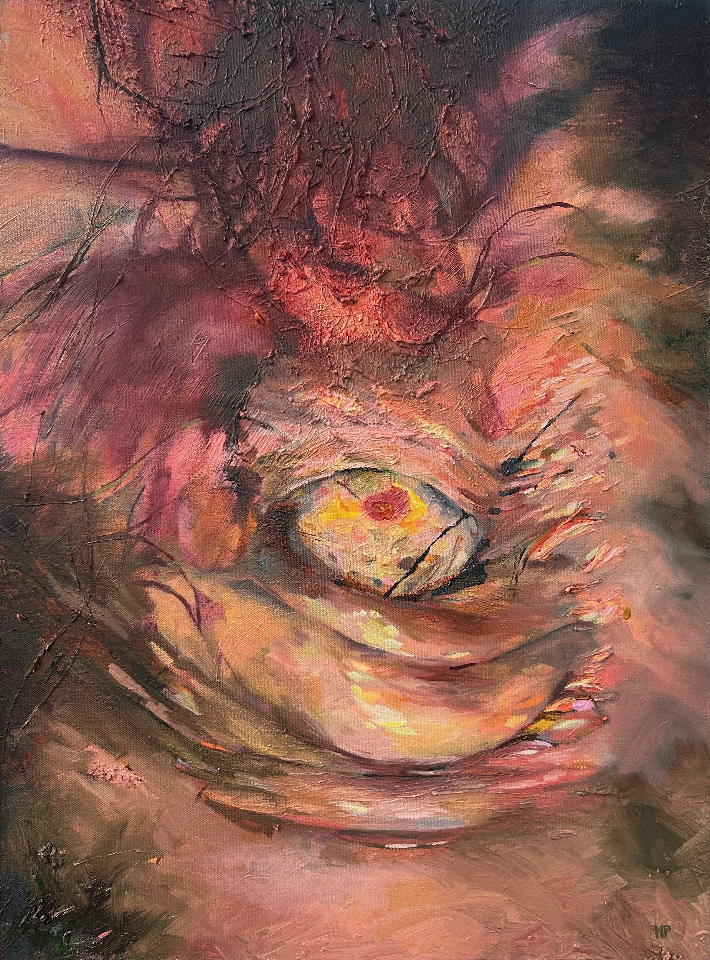 Growth oil and acrylic on canvas 24" x 18"