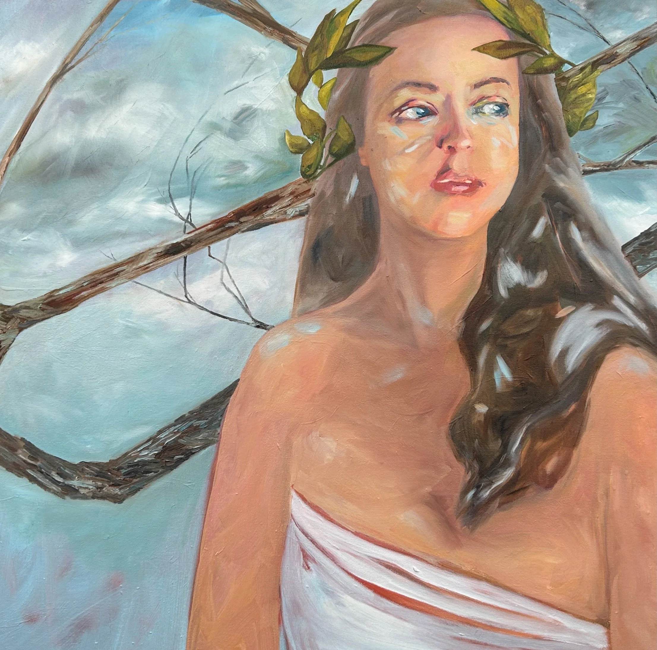  Expansion, 2025  acrylic and oil on canvas  36”x36” 