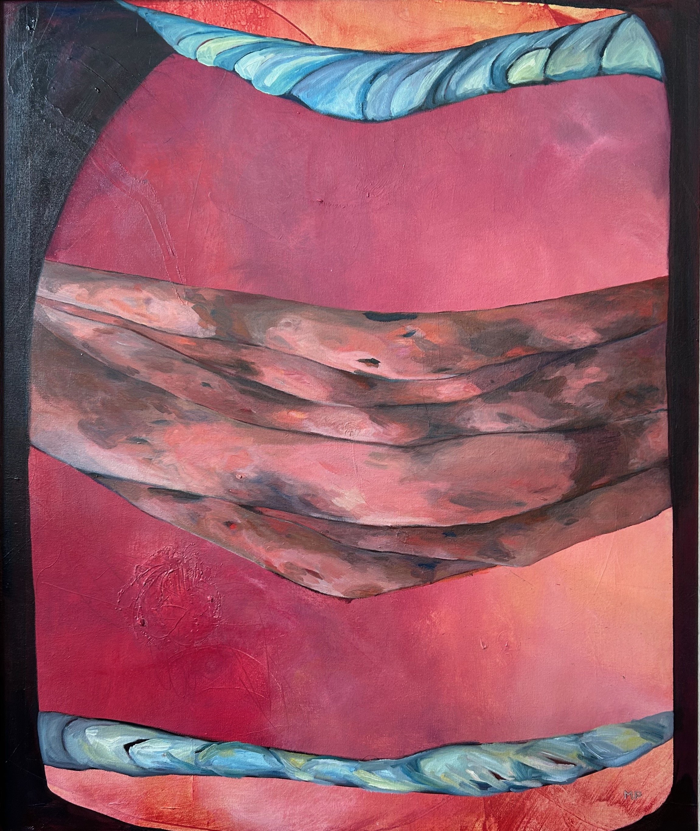 Absence, 2025 acrylic and oil on canvas 36”x30”