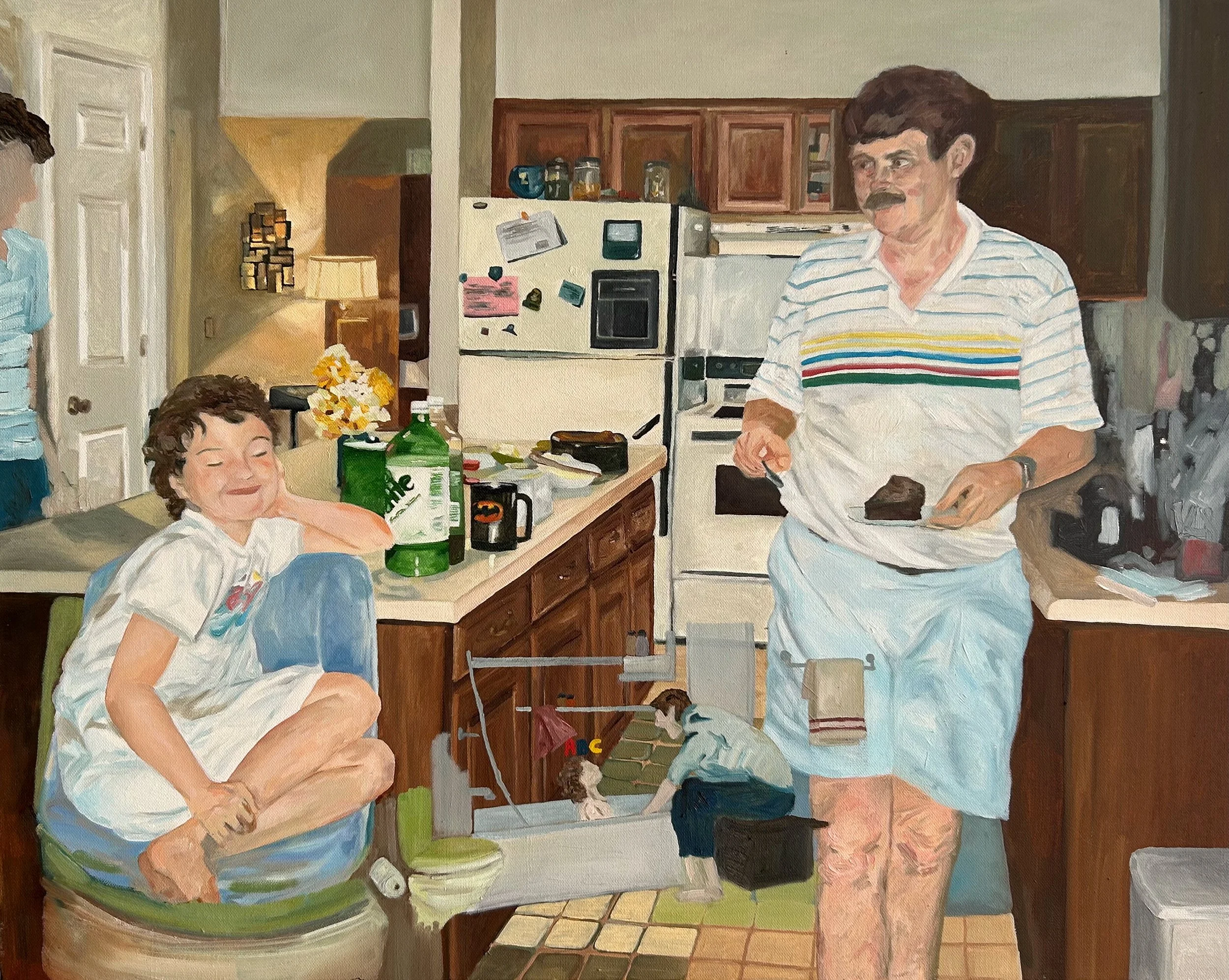  The Presence, 2025  oil on canvas  24"x30" 