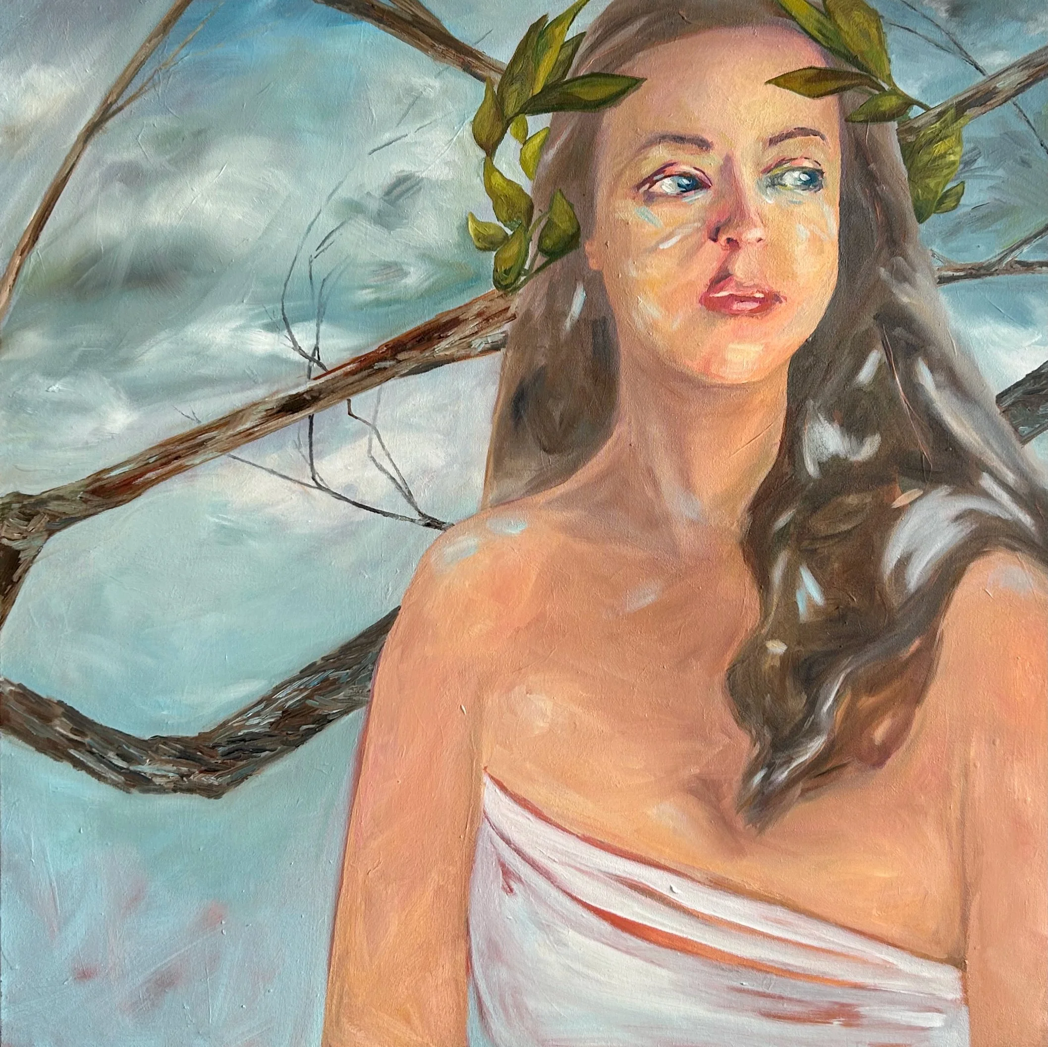  Expansion, 2025  acrylic and oil on canvas  36”x36” 