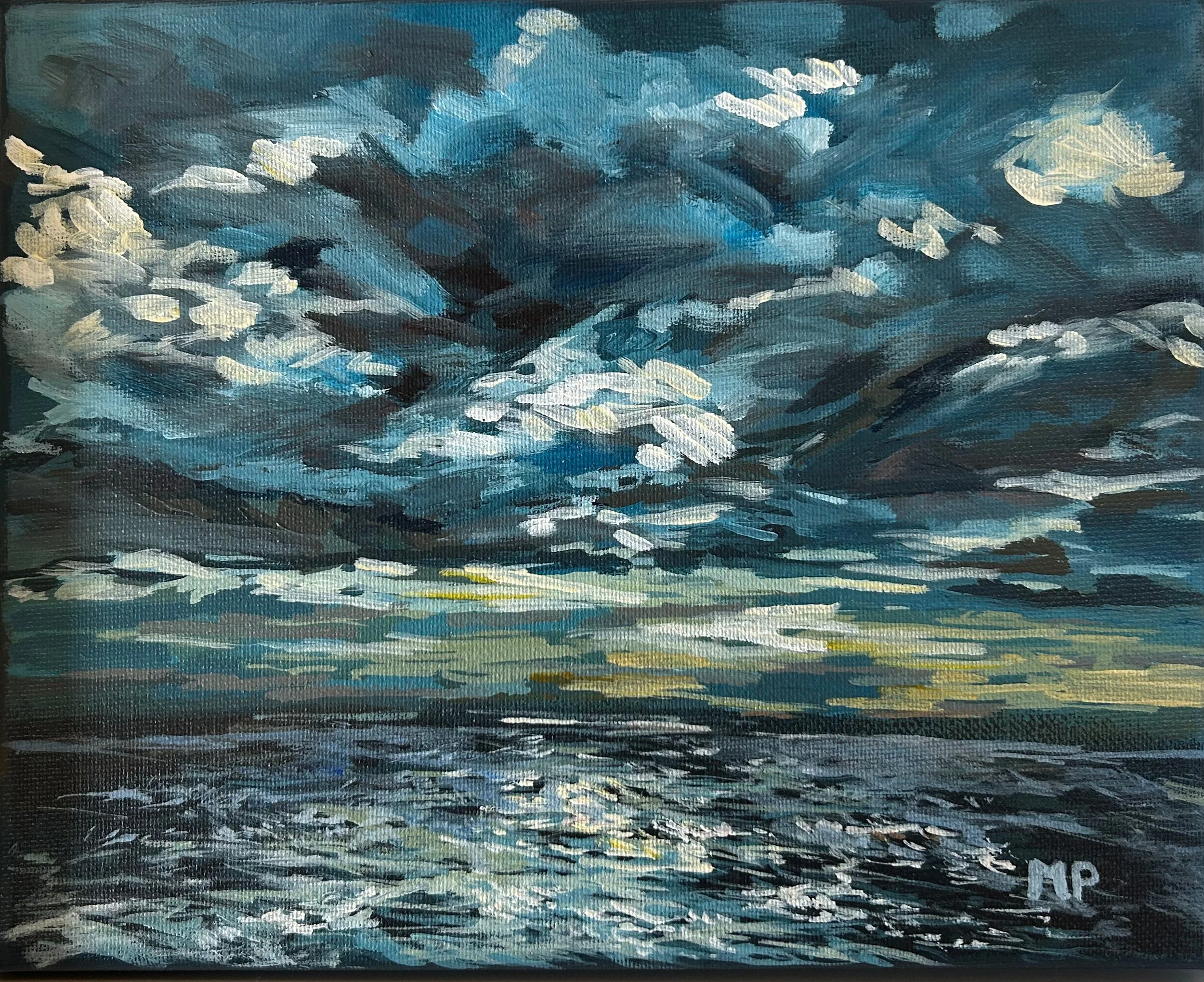  We Are Together  acrylic on canvas  8”x10” 