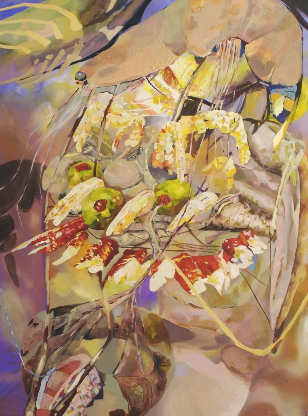  Superbuffet  acrylic on canvas  48" x 36"       