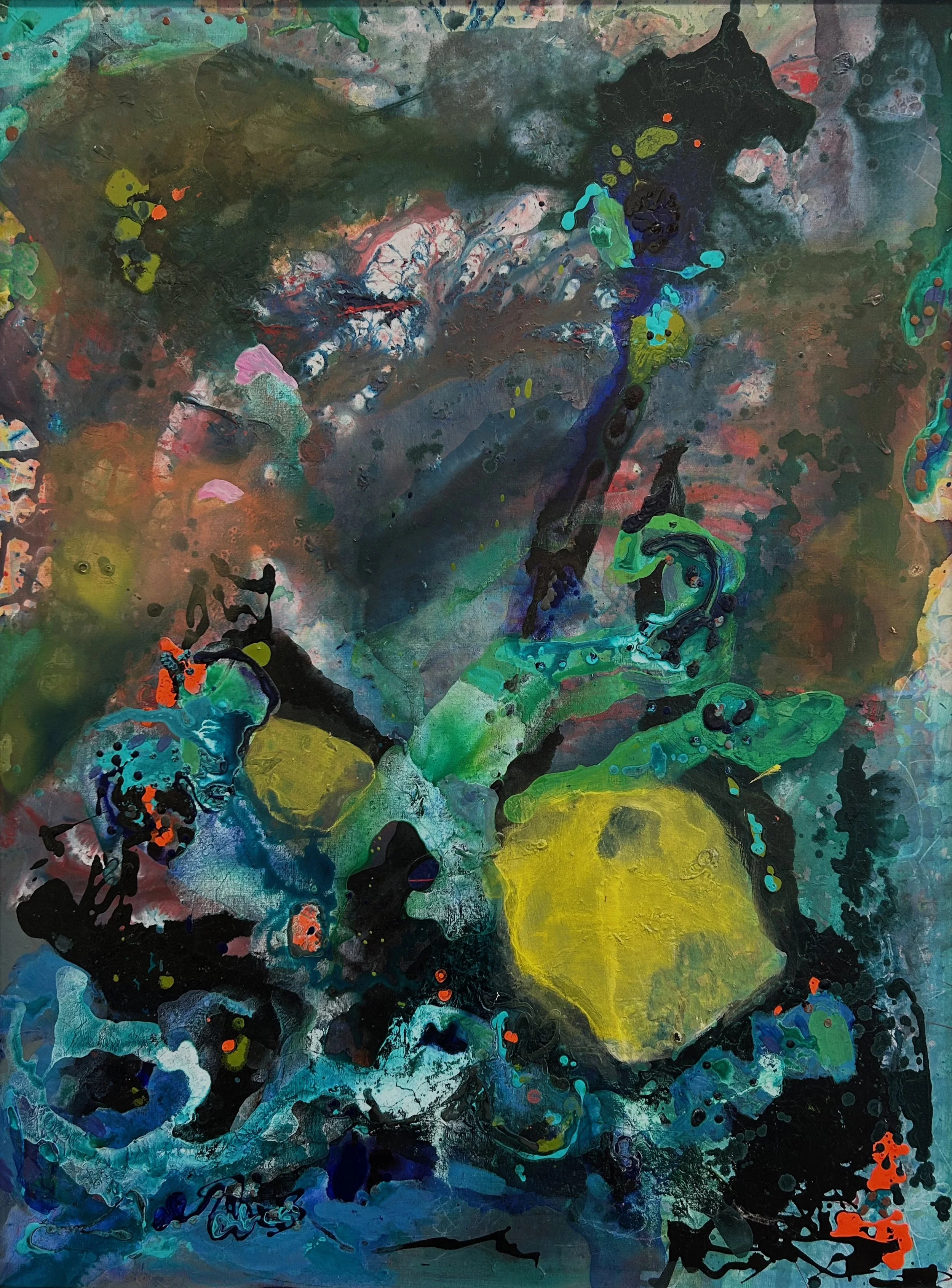  Obscured Memory III  acrylic on canvas  49.5” x 37.5” 