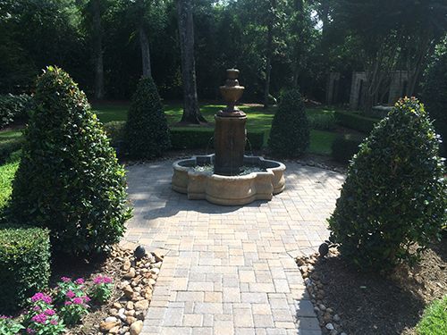 Water-feature-fountain-tiered-formal-pavers-holly-trees-envy-the-woodlands-spring-conroe.jpg