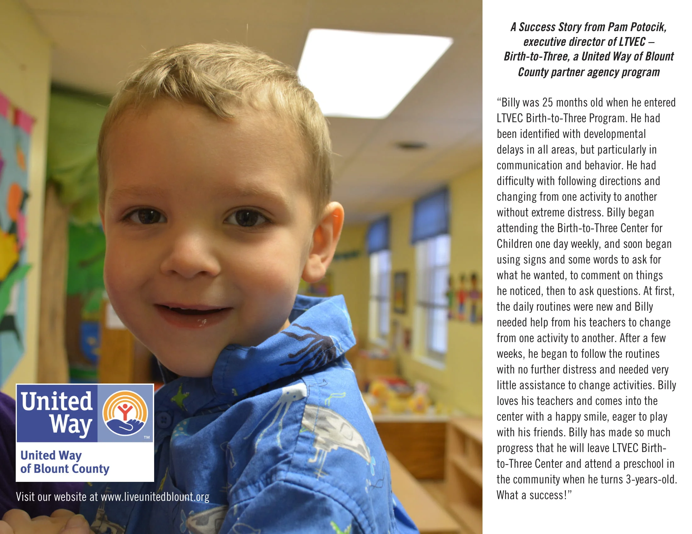 united way of blount County Success Story