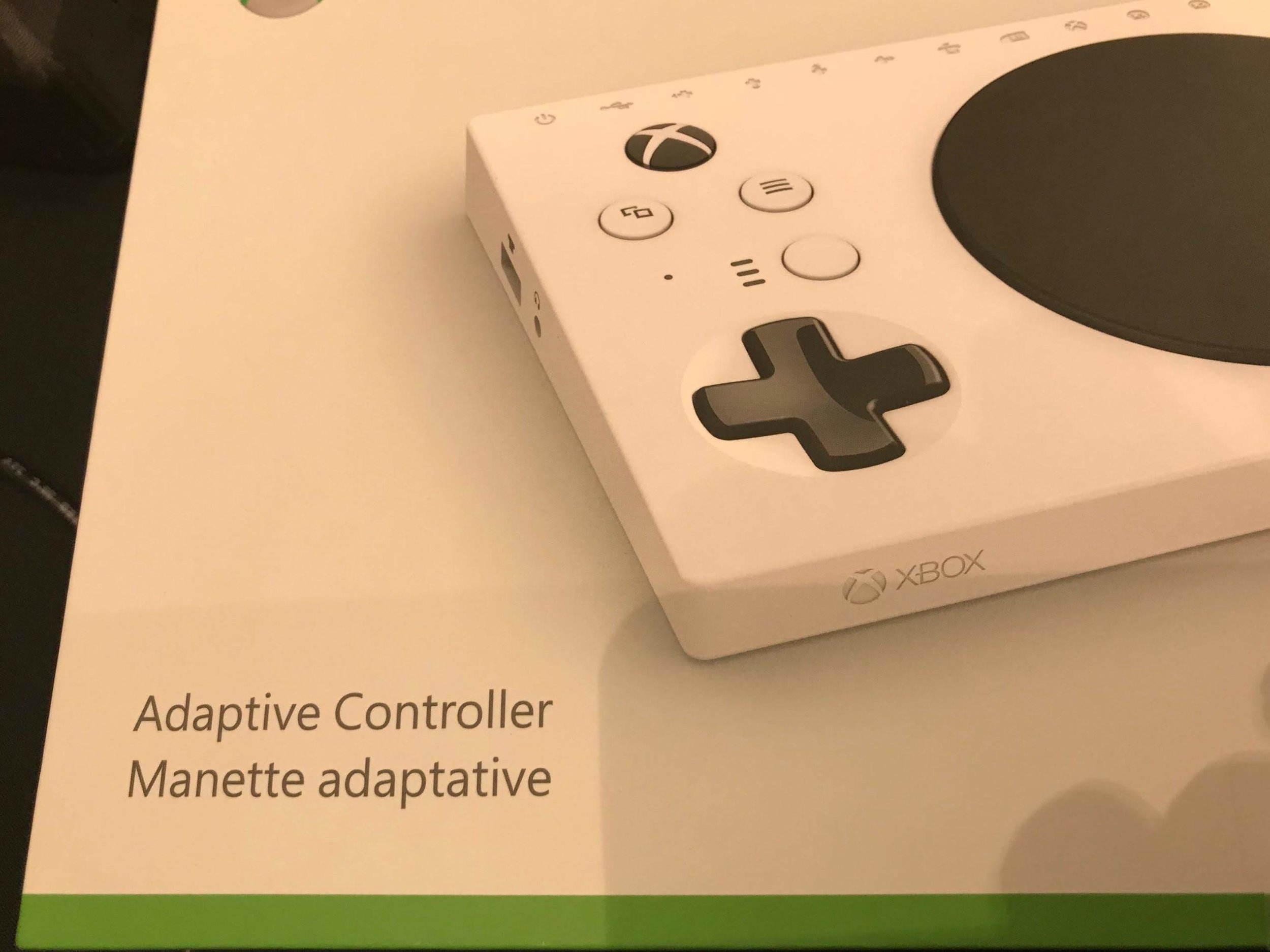 Microsoft Xbox adaptive controller in the box