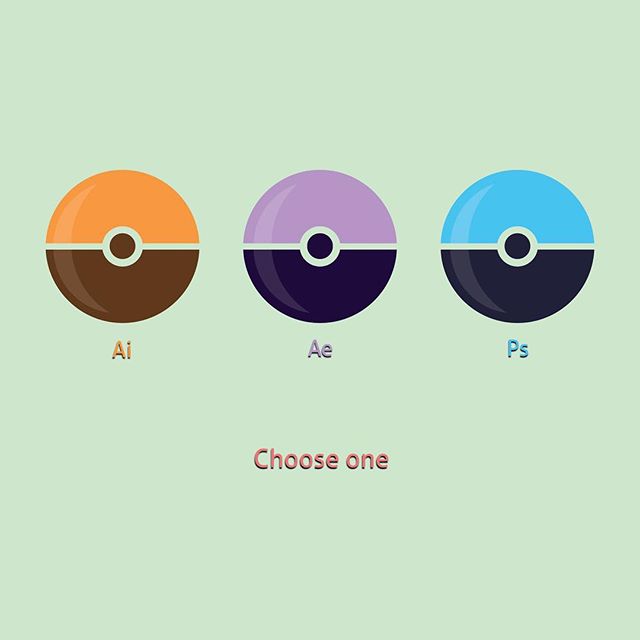 Fun challenge this week. Take three of my favorite Adobe apps, and create a unique visual for them. The designs ask the viewer to pick his or her favorite of the three.

Part Three: Pokeballs

#vectorart #design #flatdesign #art #graphics #colors #ad