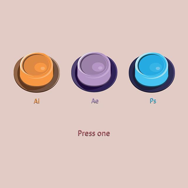 Fun challenge this week. Take three of my favorite Adobe apps, and create a unique visual for them. The designs ask the viewer to pick his or her favorite of the three.

Part One: Buttons

#vectorart #design #flatdesign #art #graphics #colors #adobe 