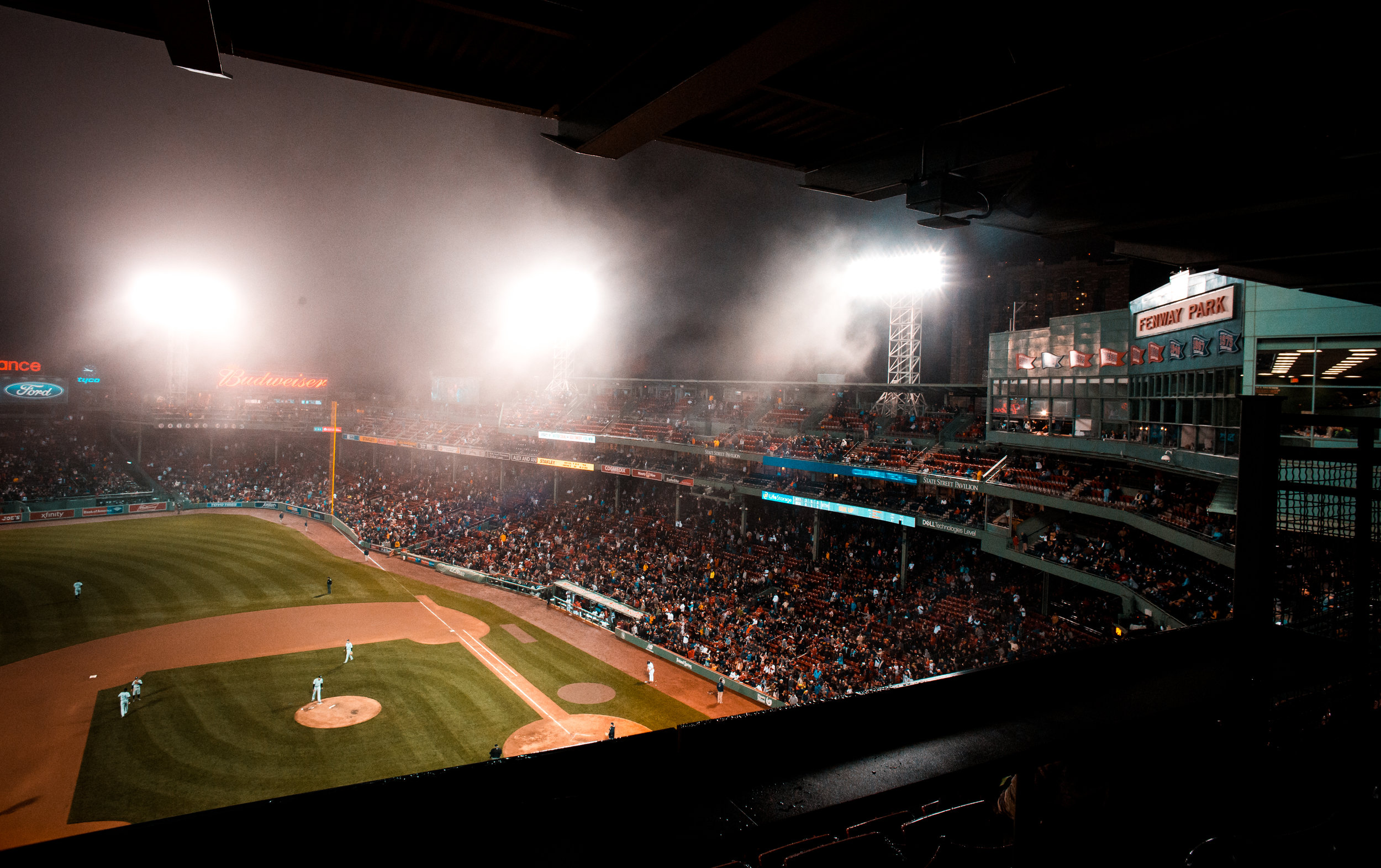 Fenway Park in the Fog