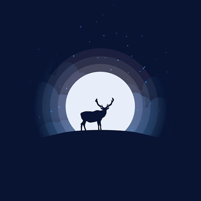 Elk at Night

This week we have circular moon designs, inspired by @madebymarko. A calming view of the night sky in three different color schemes. Enjoy.

#elk #fullmoon #moon #design #vector #art #flat #illustration #illustrator #adobe #vectorart