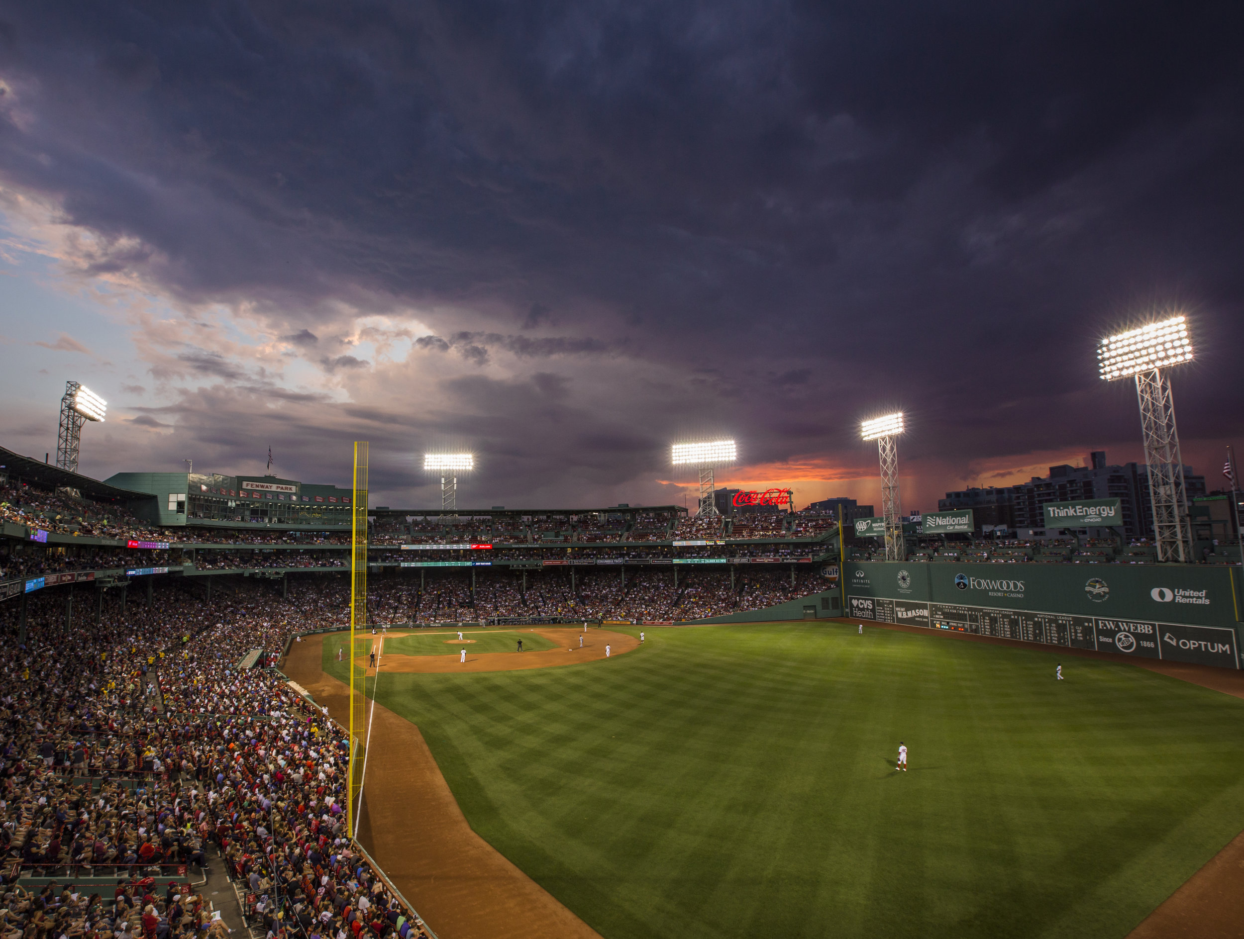 Sunset and Clouds over Fenway
