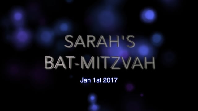 Sara Nerenberg Bat-Mitzvah Highlights