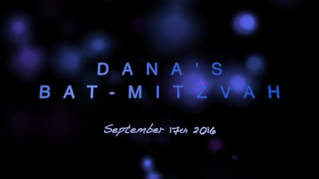 Dana Cohen's Bat-Mitzvah Highlights