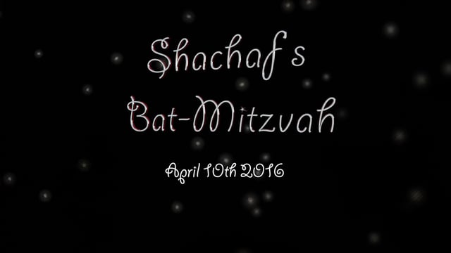 Shachaf's Bat-Mitzvah Highlights