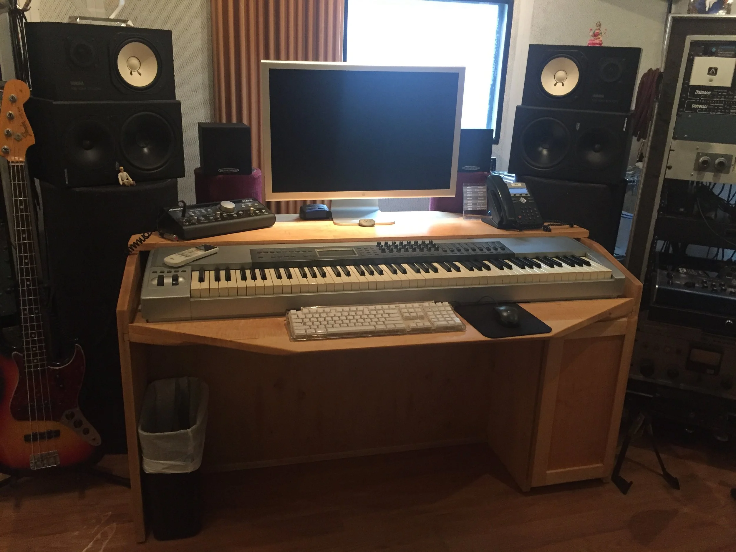 Maple Workstation Desk: Storefront Music