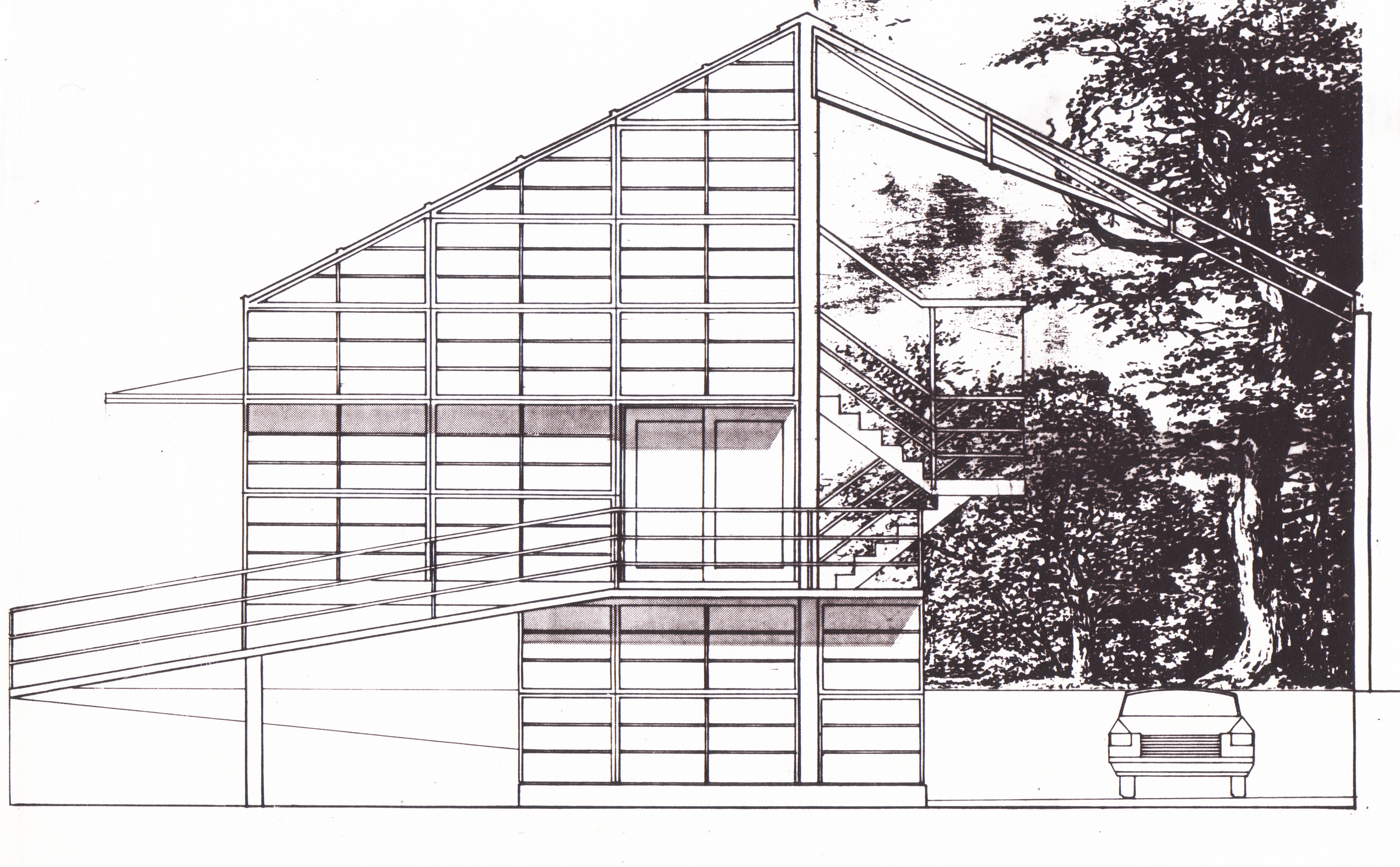 Where the frame is unoccupied it can be an open garden, glazed greenhouse, or covered workshop/garage. 