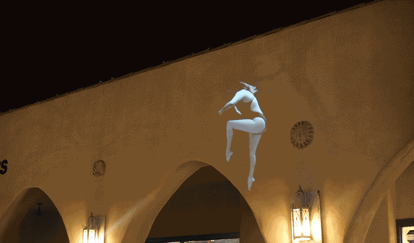 underwater art projection water conservation movement 