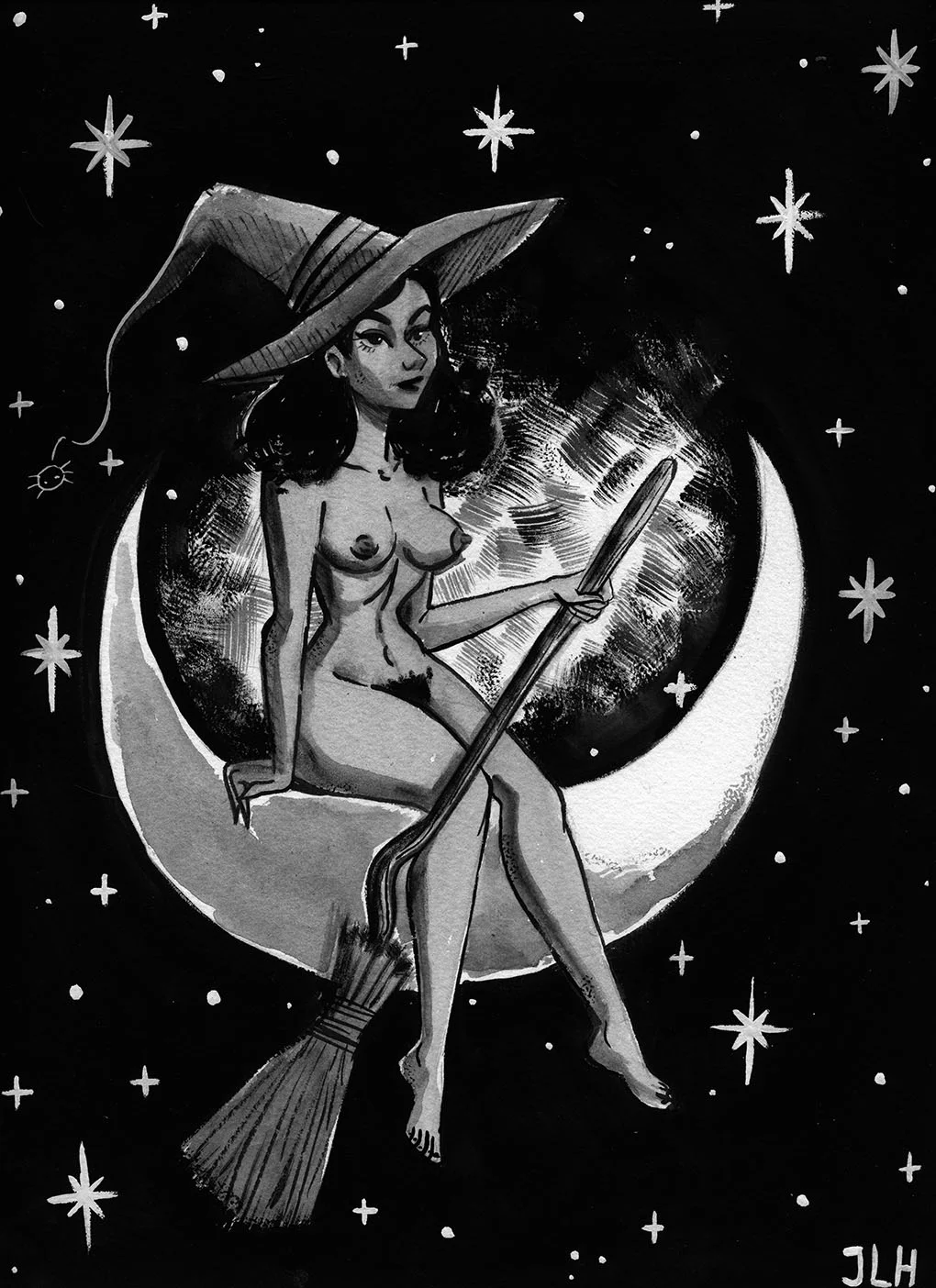 Witch on the Moon