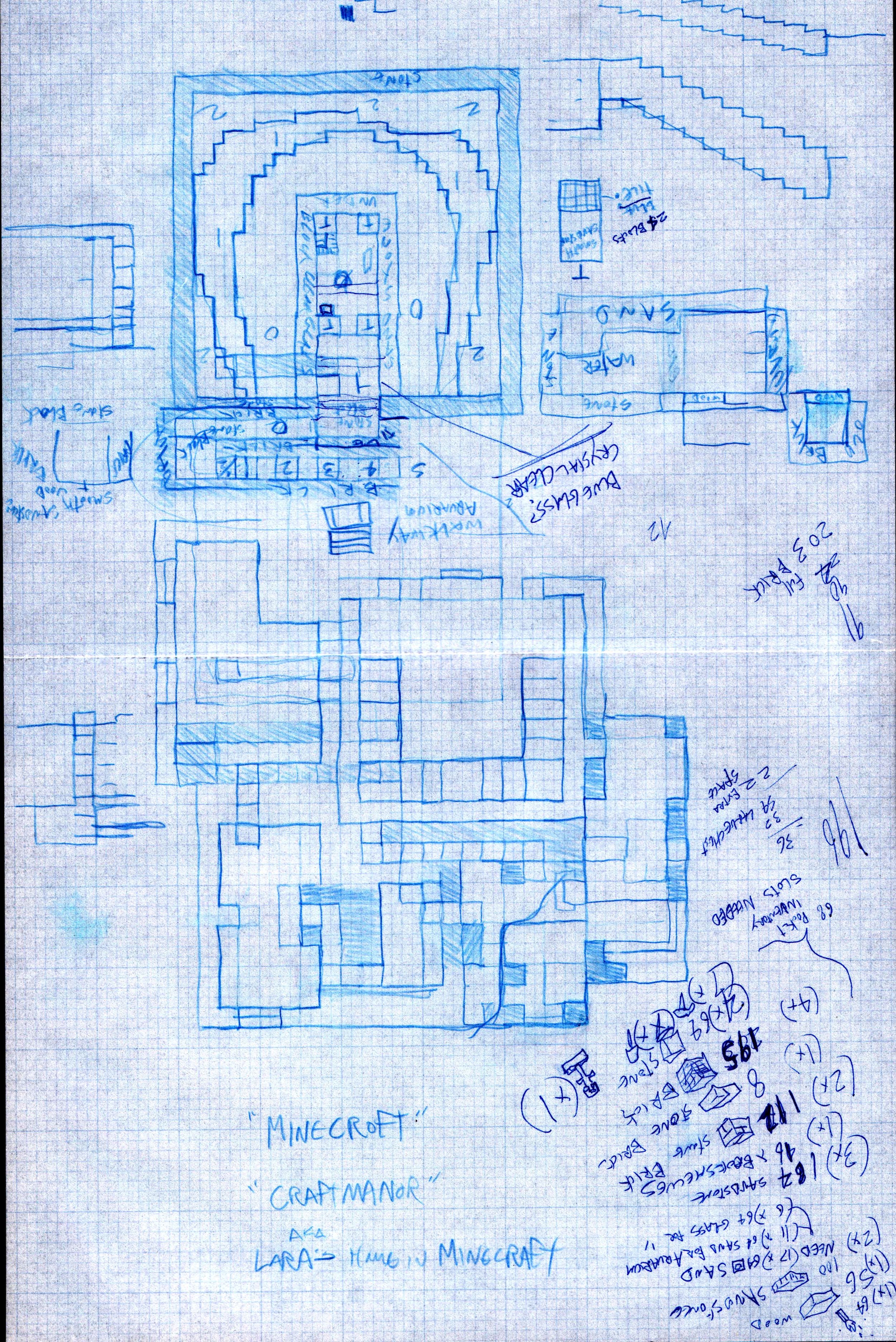 MinecraftManor 1.0 Floorplans.jpg