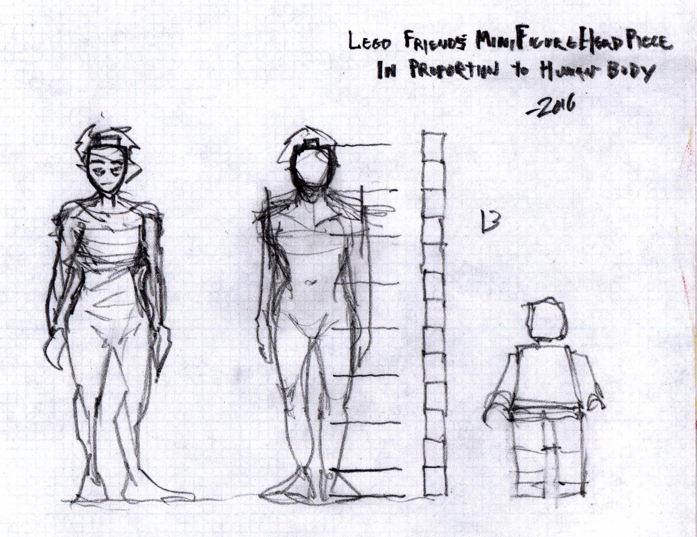 Not video game related, but hey, I have other interests. Like finding out how tall a human scaled lego figure might be. The answer; 13 bricks.