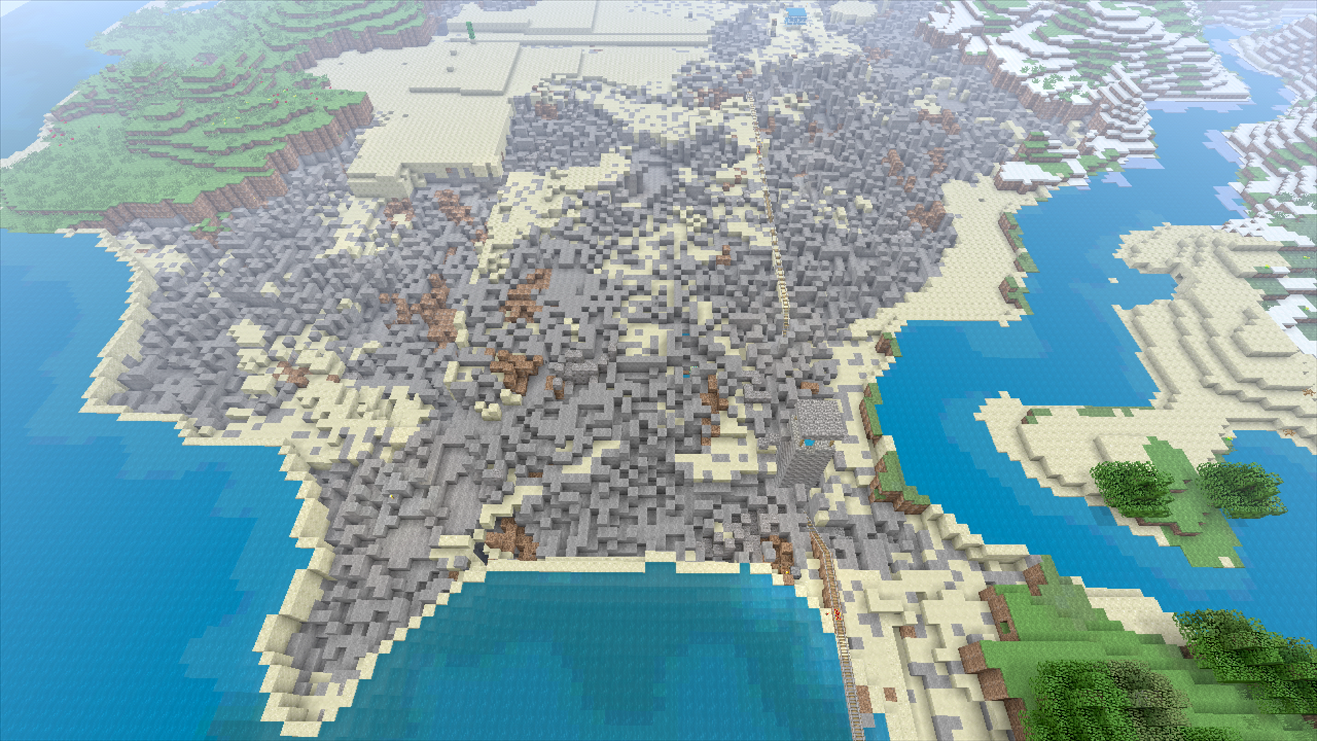 … But at what costs?! After building three mega projects, all that sandstone and glass had to come from somewhere. I nearly destroyed the larger of my two deserts.