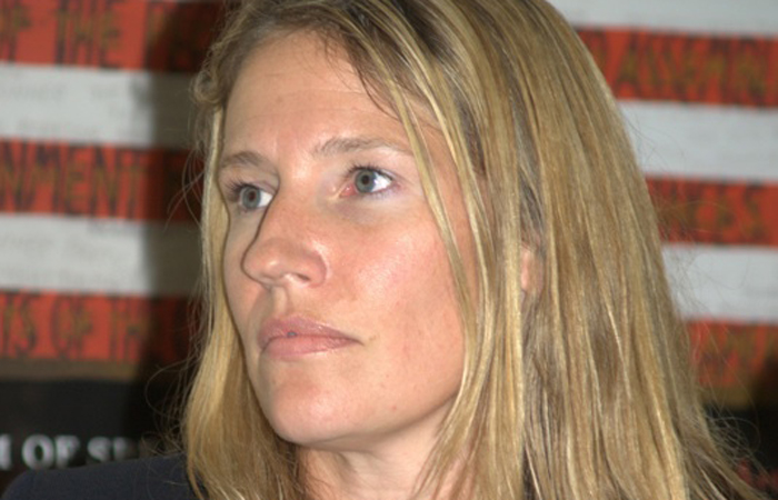 Jennifer moderating at the 2010 Brooklyn Book Fair
