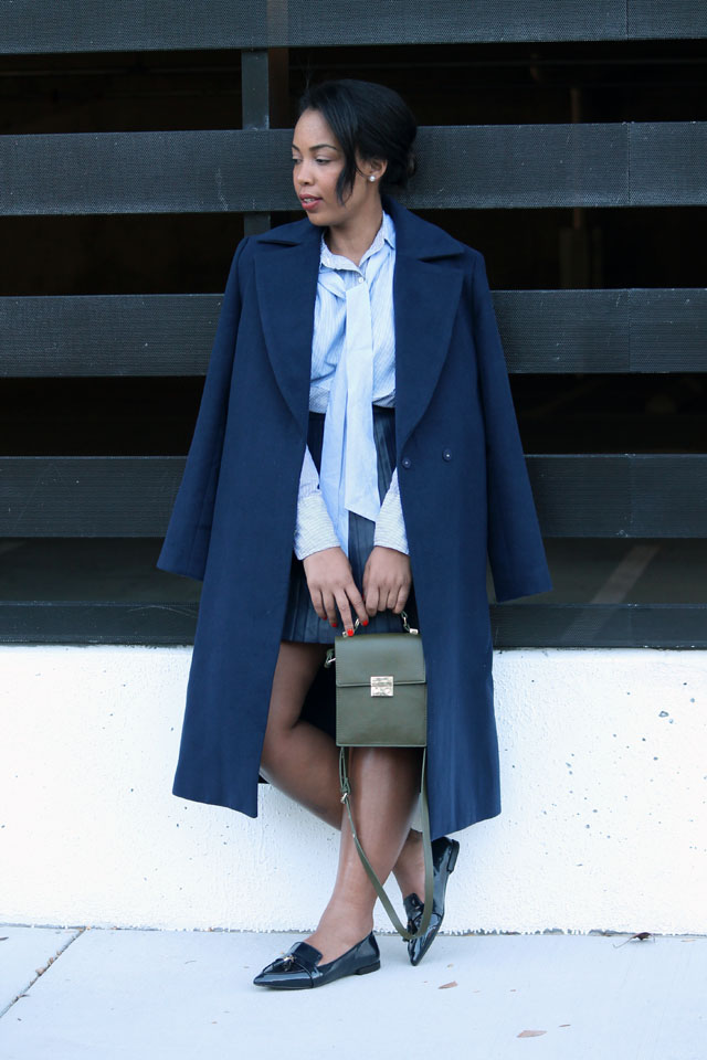 8-jcrew-navy-leather-pleated-skirt-stripe-pussybow-blouse-zara-pointed-toe-loafers-cameo-collective-true-lust-wool-coat.jpg