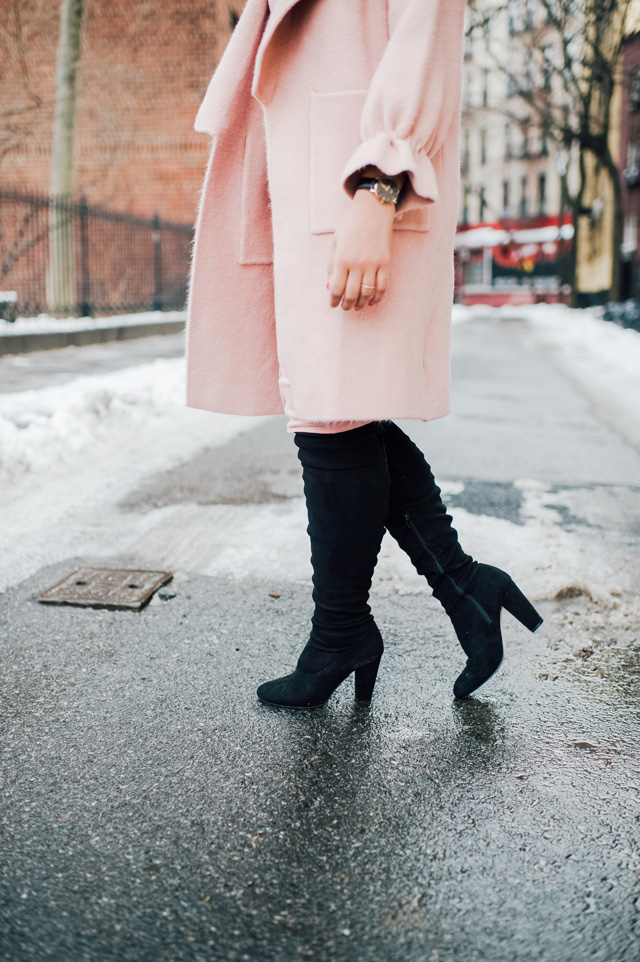 11-chicwish-blush-pink-coat-forever-21-pencil-dress-asos-black-coat-black-over-the-knee-boot-nyfw-streetstyle.jpg