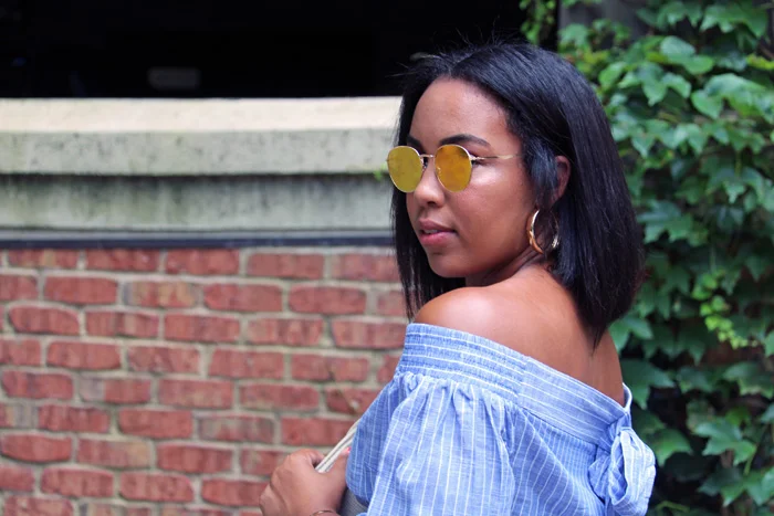 asos-linen-off-the-shoulder-jumpsuit-in cotton-shirting-stripe-forever-21-gold-hoops-zara-leather-lace-up-sandals-7.jpg