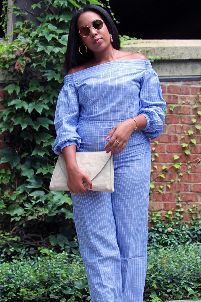 asos-linen-off-the-shoulder-jumpsuit-in cotton-shirting-stripe-forever-21-gold-hoops-zara-leather-lace-up-sandals-9.jpg