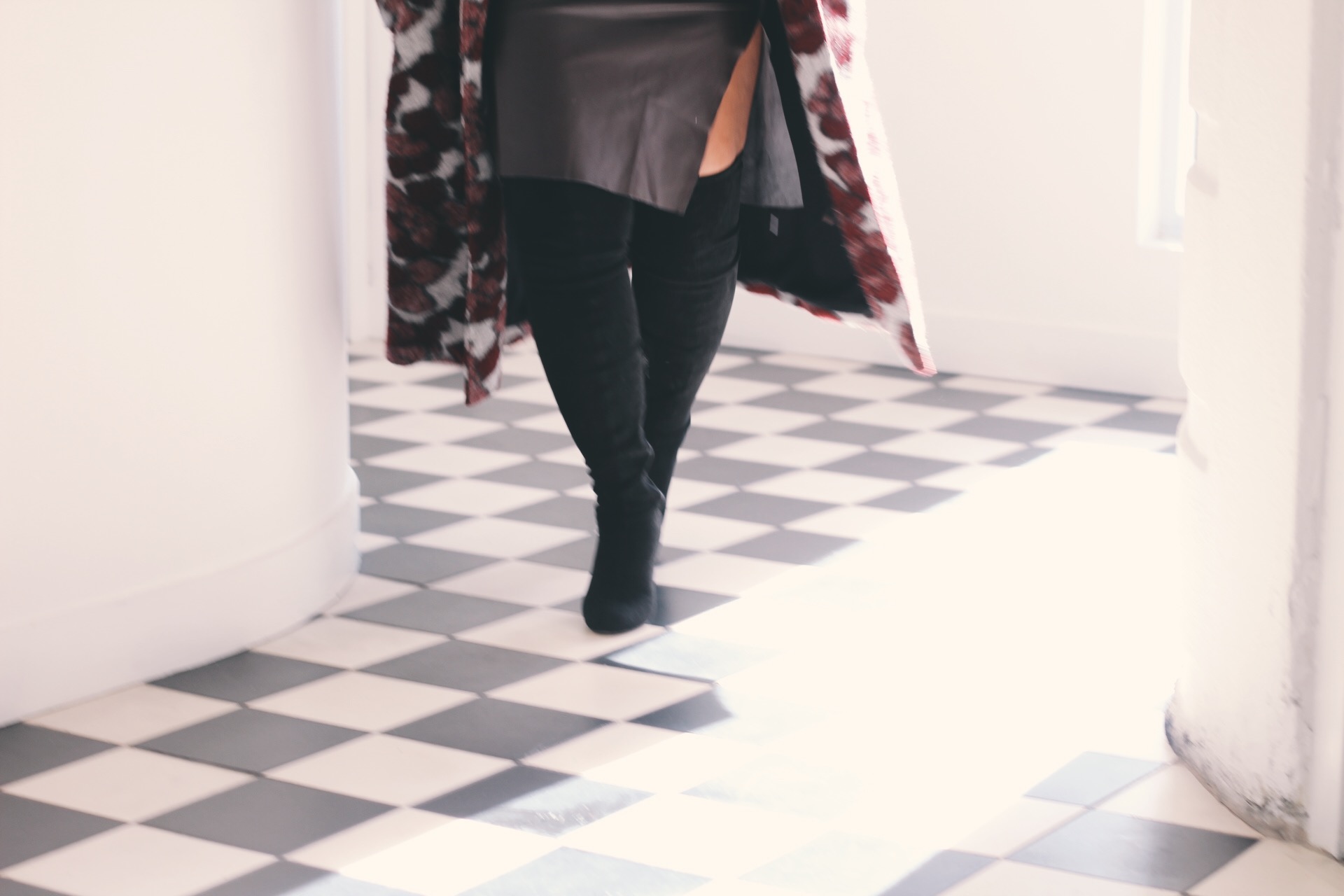 Durham-Hotel-Robinson-Style-rent-the-runway-hutch-floral-coat-milly-stripe-top-loft-leather-pencil-skirt-asos-over-the-knee-boot.JPG-4.JPG