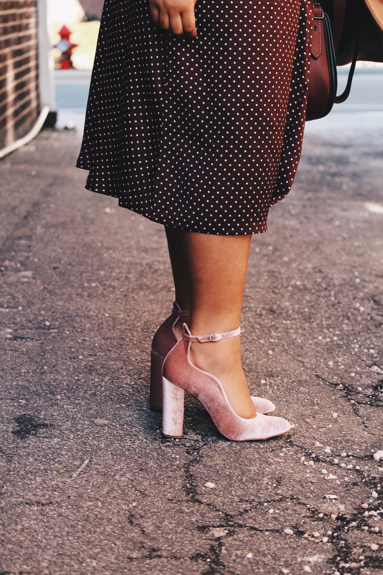 Zara-polka-dot-blouse-and-skirt-urban-outfitters-camel-coat-coach-saddle-bag-topshop-gracie-velvet-heels-similar-aquazurra-alix-pumps-womens-workwear-fashion-18.JPG