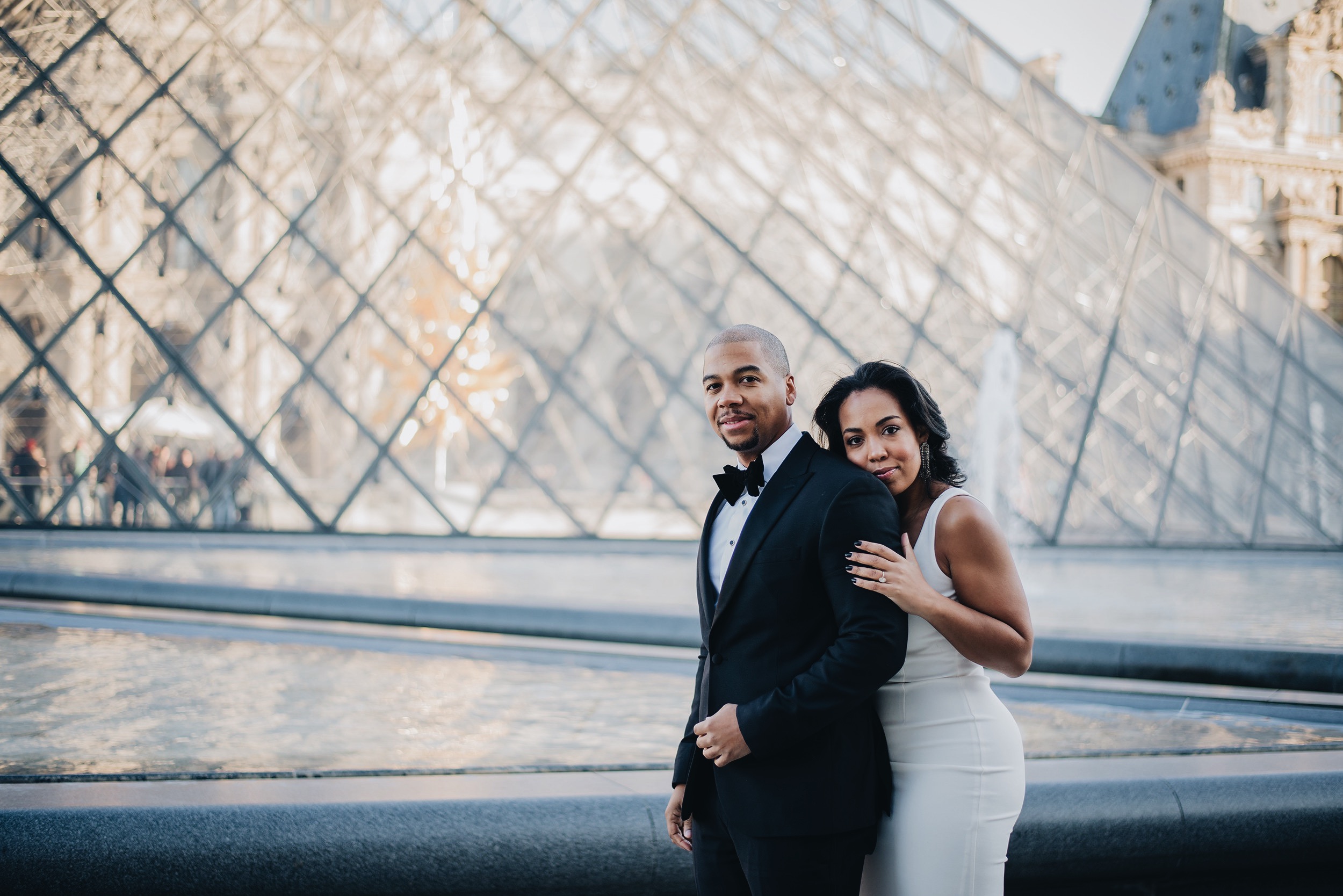 paris-engagement-session-the-louvre-katie-may-lucy-dress-anthropologie-bhldn-bridal-gown-bridesmaid-dress-the-black-tux-tuxedo-suit-rental-velvet-bow-tie-2.JPG