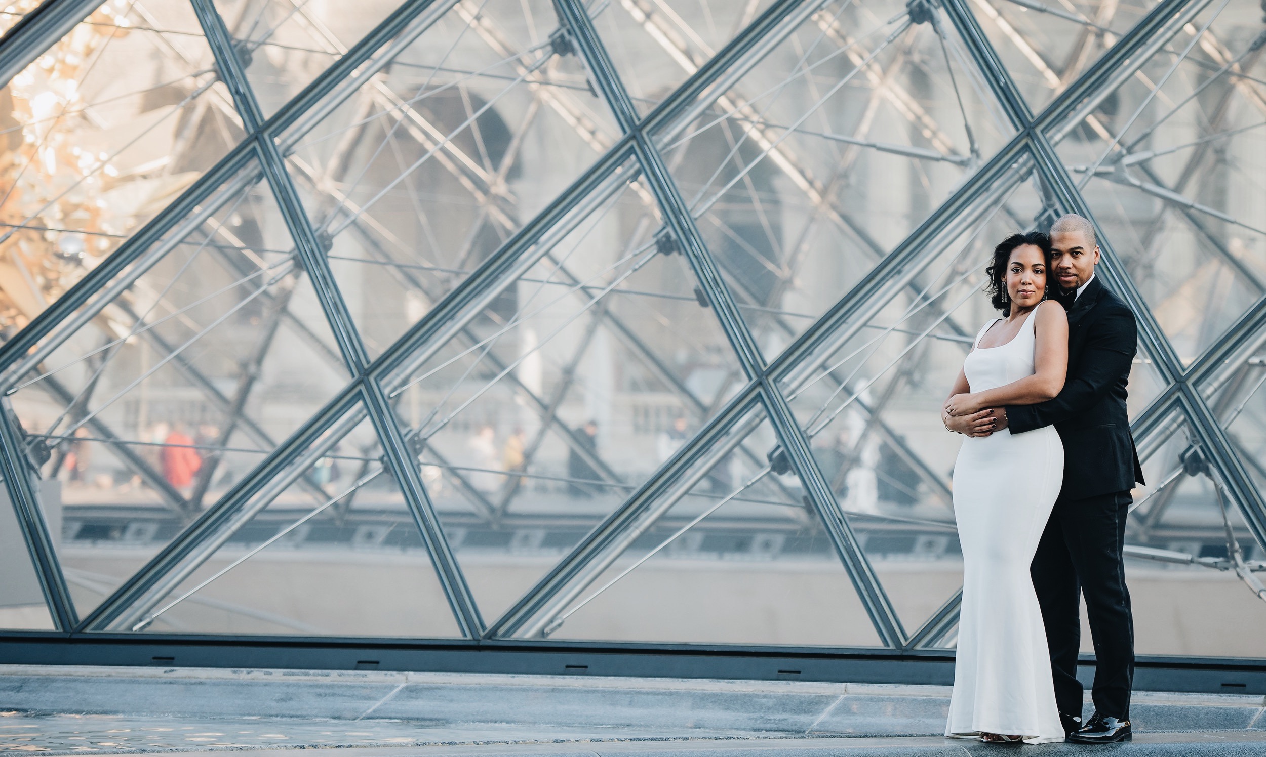 paris-engagement-session-the-louvre-katie-may-lucy-dress-anthropologie-bhldn-bridal-gown-bridesmaid-dress-the-black-tux-tuxedo-suit-rental-velvet-bow-tie-11.JPG