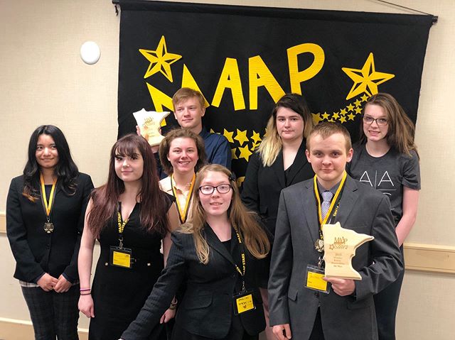 MAAP STARS did awesome today! We are so proud of all 9 students who participated, worked hard, and competed today, and yesterday! #academicarts #maapstars2019