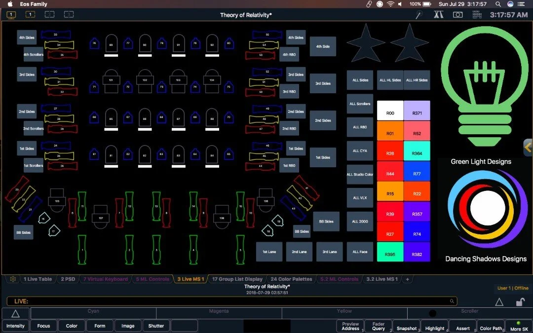 Late night programming session with @jwgreenlighting on his porch. Looks like I can still program on an @electronictheatrecontrols console
.
.
.
#lighting #lightingdesign #magicsheet #magicsheets #eventlighting #theatre #theater #musical #movinglight