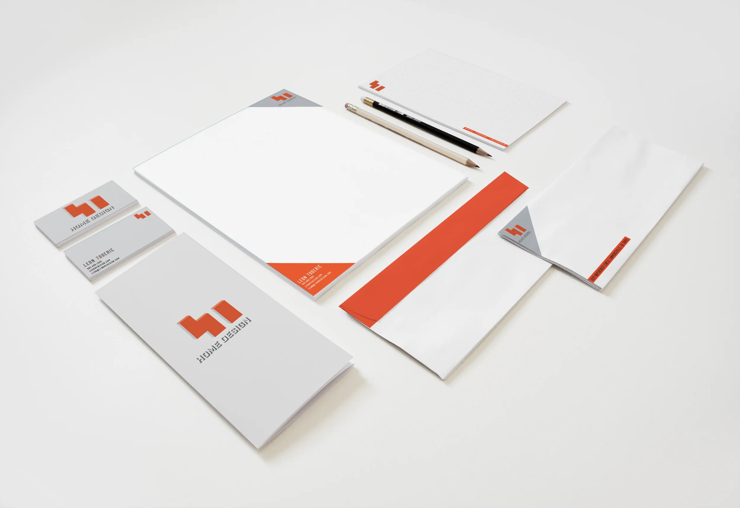  A letterhead suite for a custom home contractor &amp; renovator. 