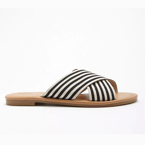 Striped Crisscross Slides