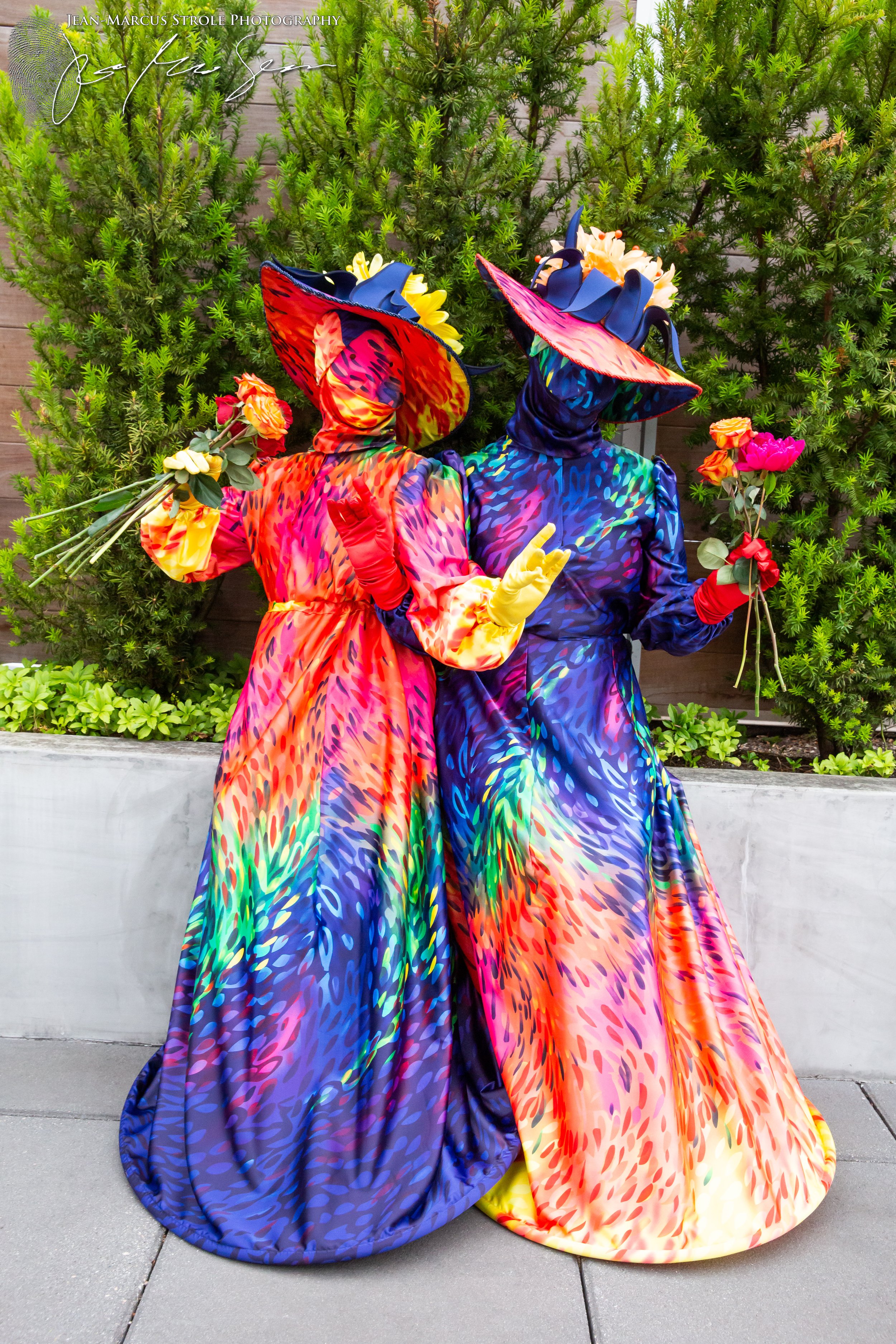 Rainbow Floral Living Statues - Photo Credit Jean Marcus Strole