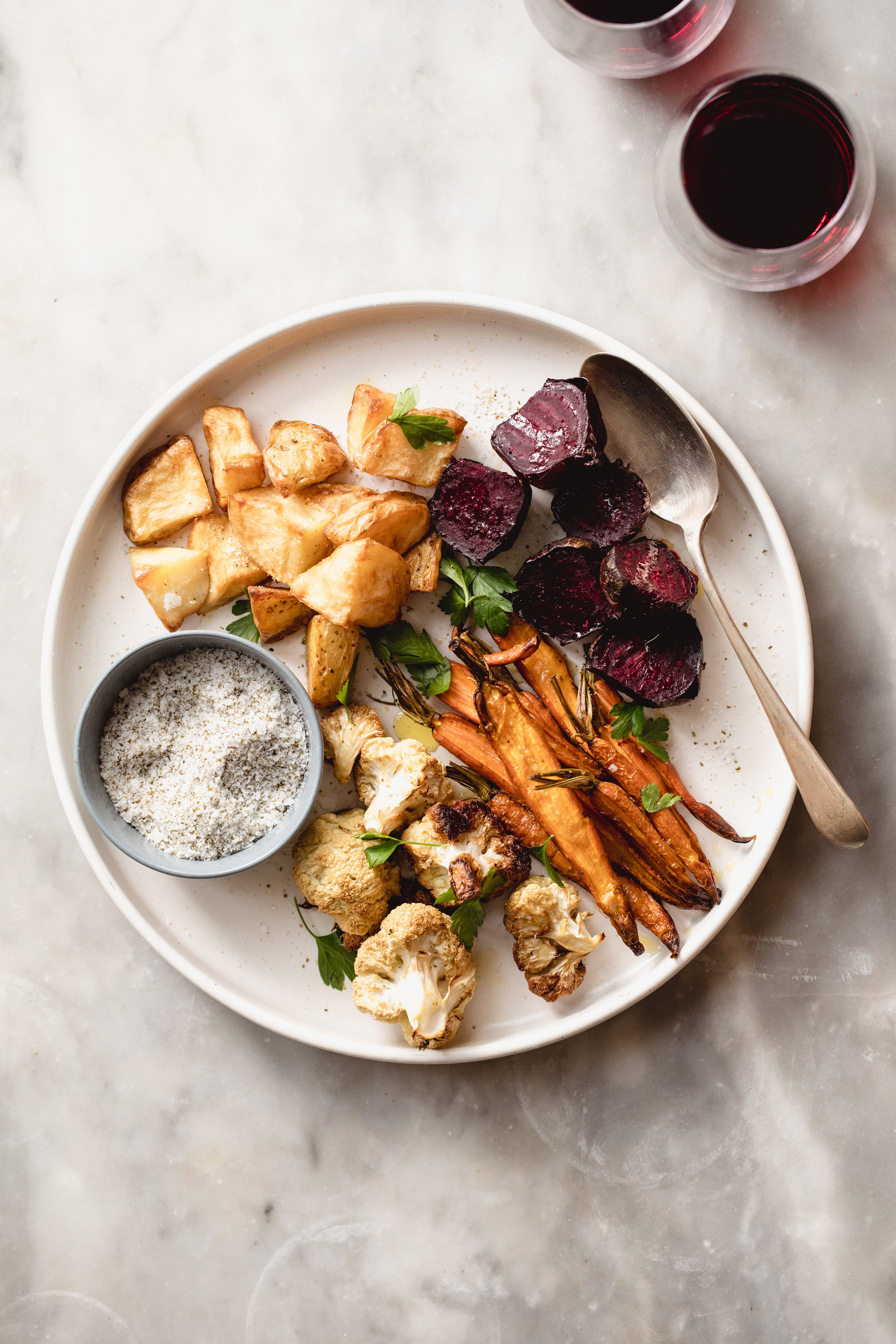 Roasted Vegetables with Wakame Seaweed