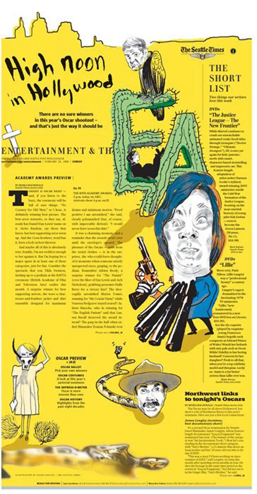 No country for old page designs. Oscar in the desert.