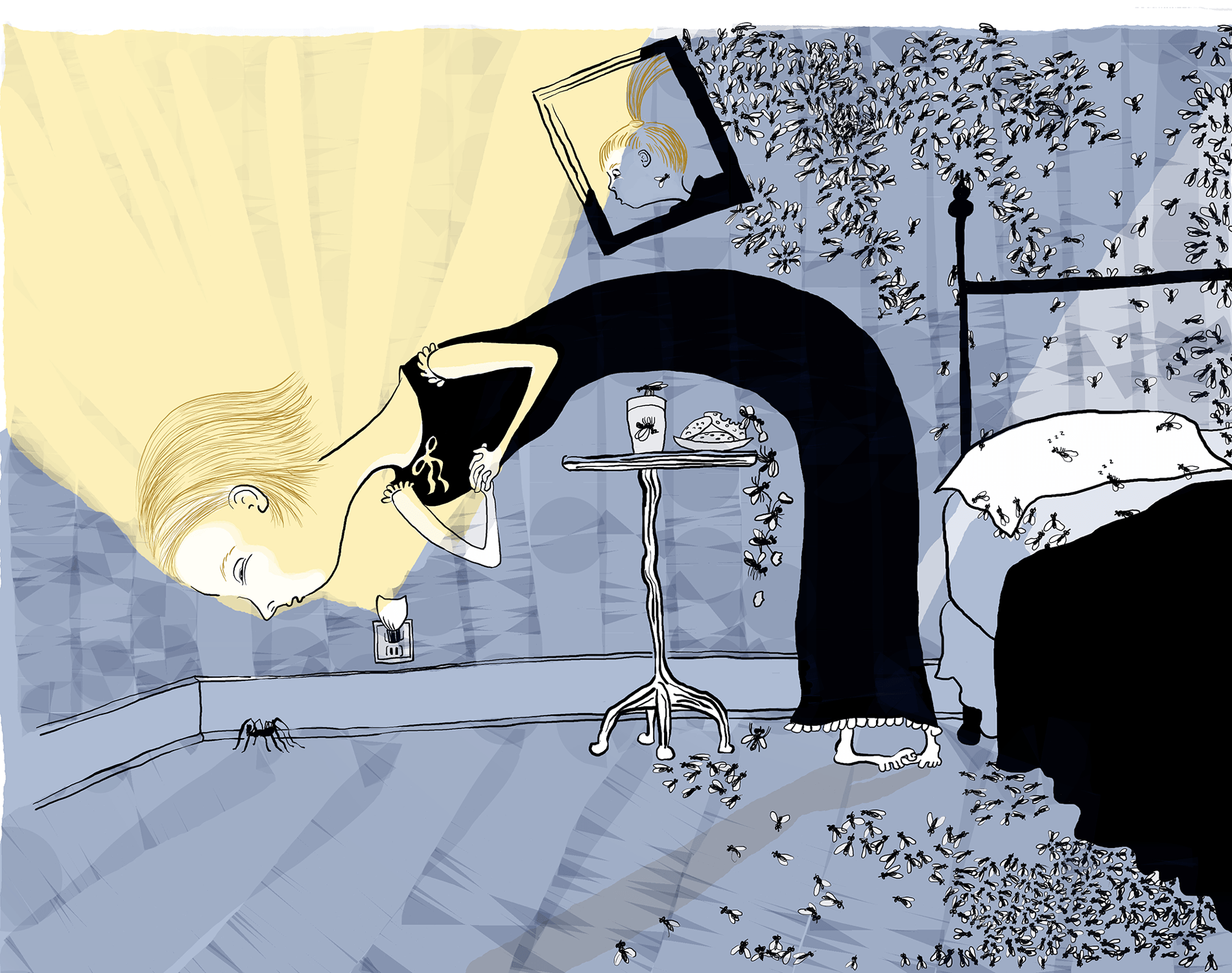 A page from Leonard and the Flies. Even tough this spider ended up in a great big story, I started wondering about spiders in the Pacific NW. I had many visit my house looking for water and mates.
