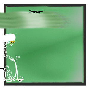 Alternative transportation for all in Seattle. A gif animation created by Susan Jouflas as a stand alone cartoon for The Seattle Times.