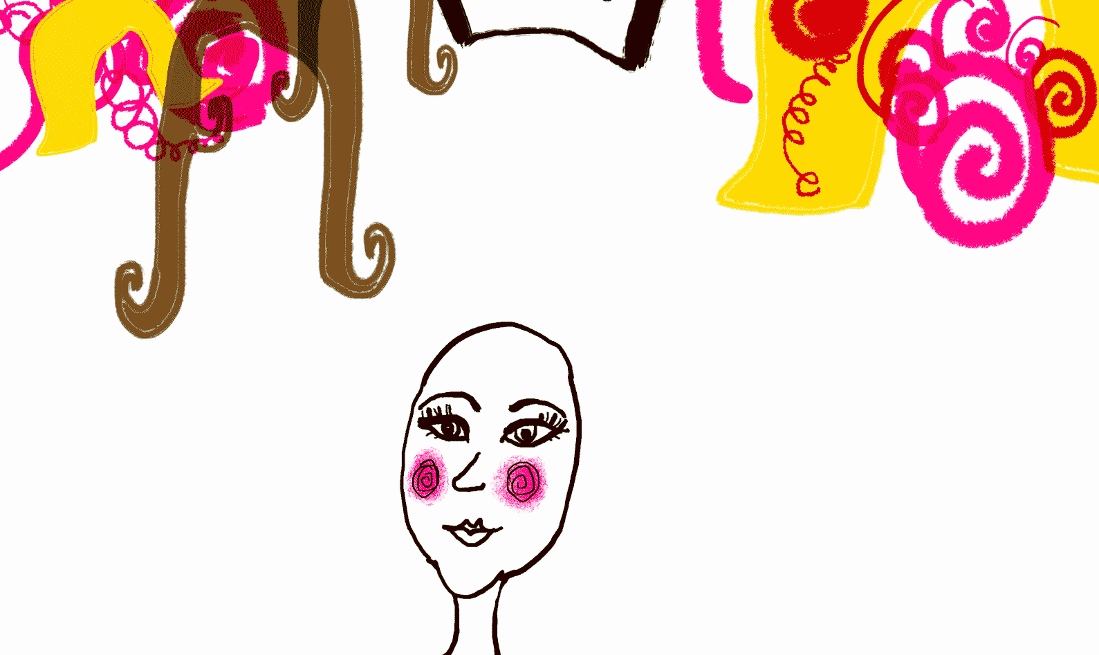 Fun with hairdos. 