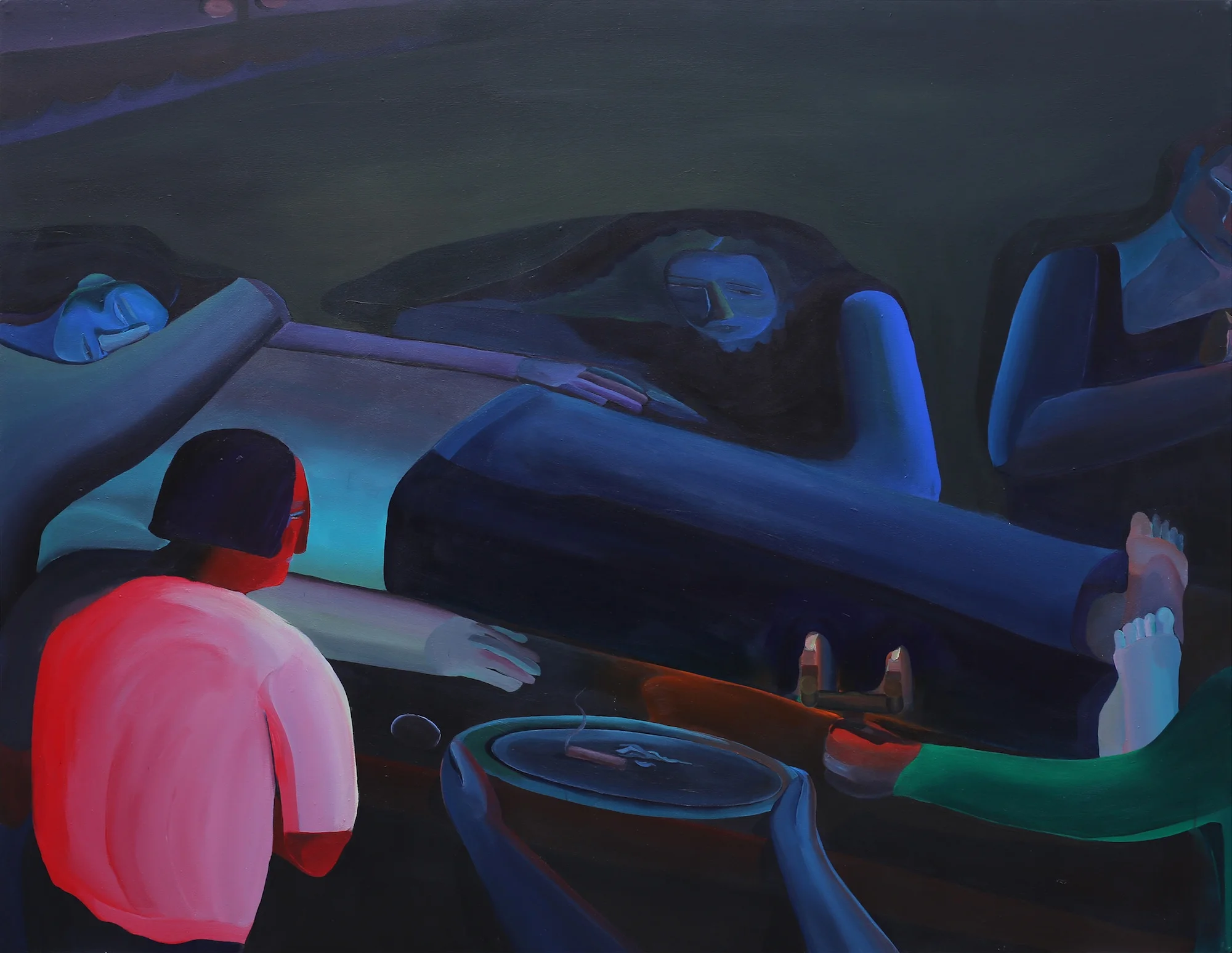 Kitchen Wake, 56” x 72” Acrylic on canvas 2018