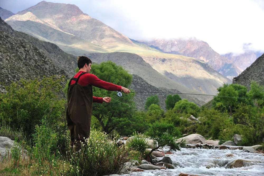 Flyfishing in the Andes, Argentina