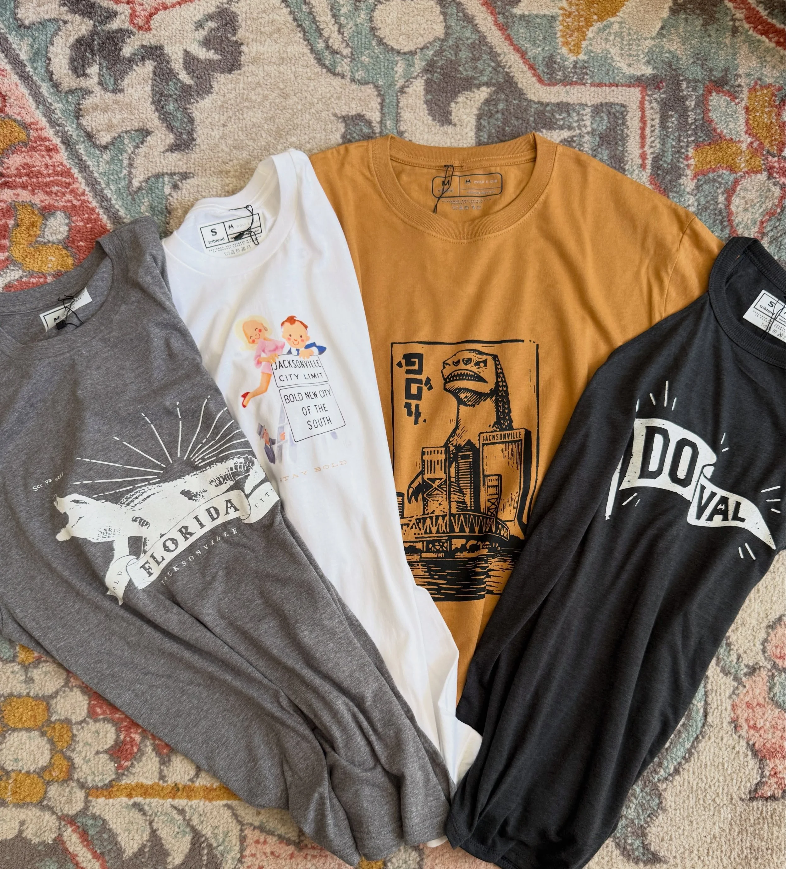 Jacksonville looks good on you. 

Whether you&rsquo;ve called the 904 home forever or just fell in love with this city, our Jacksonville collection was made to celebrate the places, people, and culture that make it special.

Designed by @vasinvulture