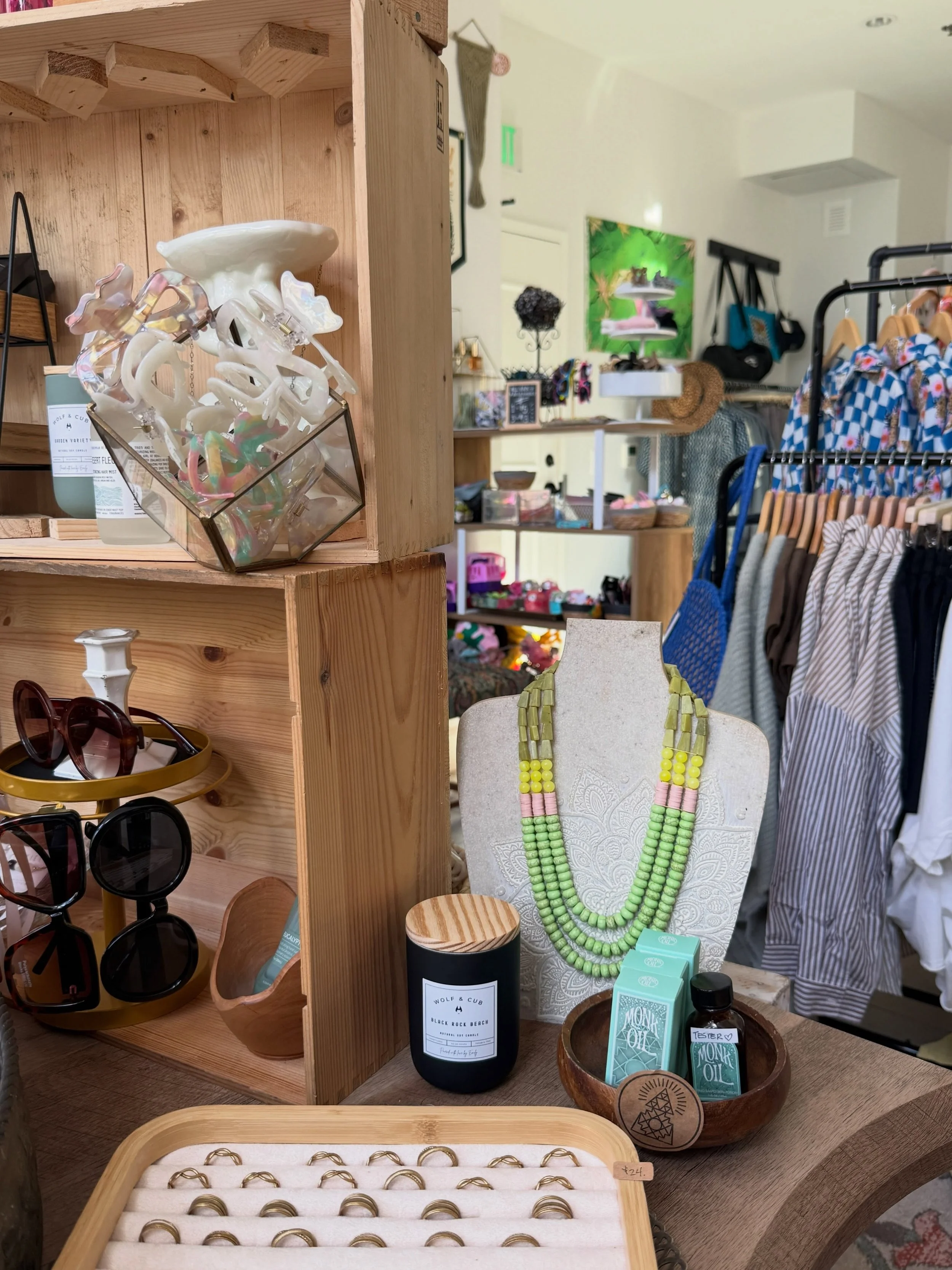 Happy Saturday friends!

I&rsquo;ll be at the shop today from 12-4 PM and would love to see you. Come browse the racks, discover something you didn&rsquo;t know you needed, or just stop in to say hello.

There&rsquo;s always something new waiting to 